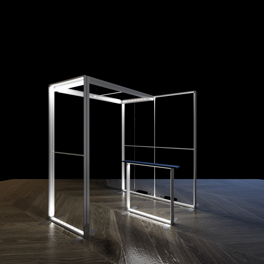 Modular Exhibition Stand LED Lightbox Ceiling Arch Display 3x2