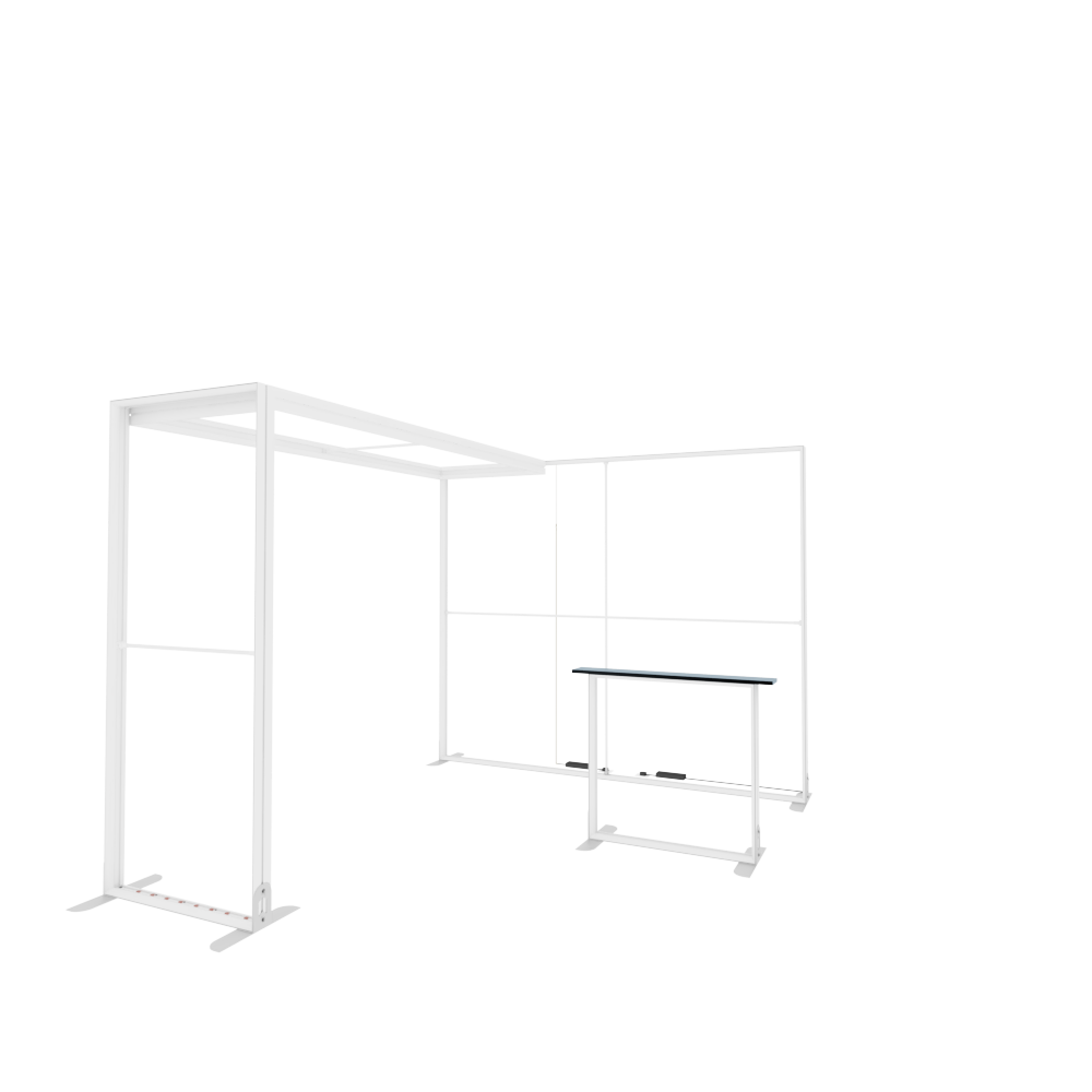 Modular Exhibition Stand LED Lightbox Ceiling Arch Display 3x2.5