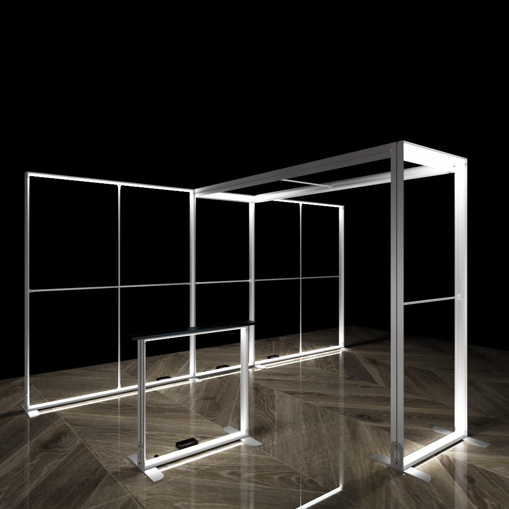 Modular Exhibition Stand LED Lightbox Ceiling Arch Display 5x3