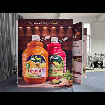 EZGO Modular Lightbox Storage Fabric Exhibition Booth3-10x10ft/3x3m