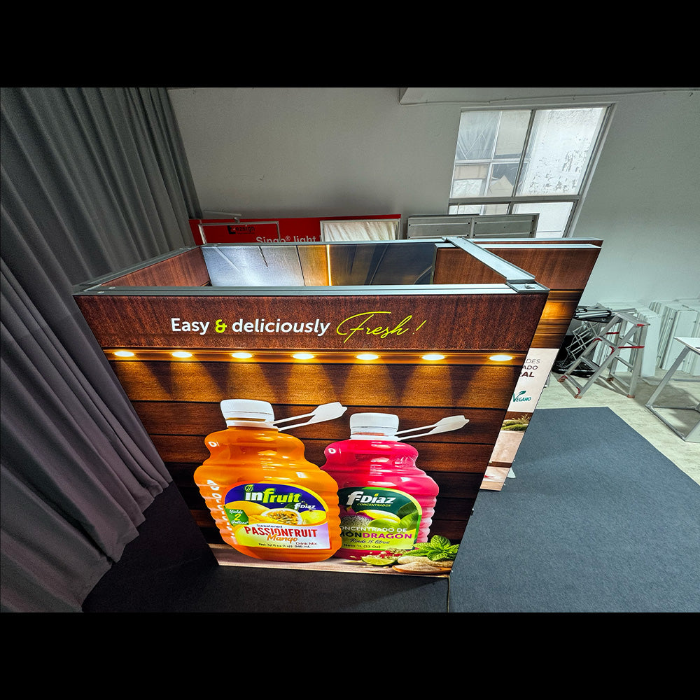 EZGO Modular Lightbox Storage Fabric Exhibition Booth3-10x10ft/3x3m