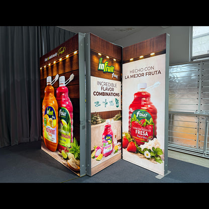 EZGO Modular Lightbox Storage Fabric Exhibition Booth3-10x10ft/3x3m