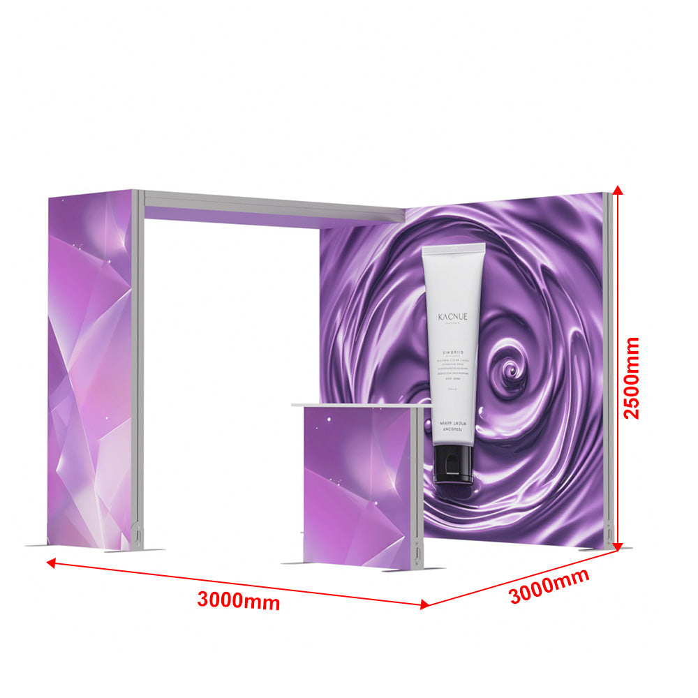 Modular Exhibition Stand LED Lightbox Ceiling Arch Display 3x2.5