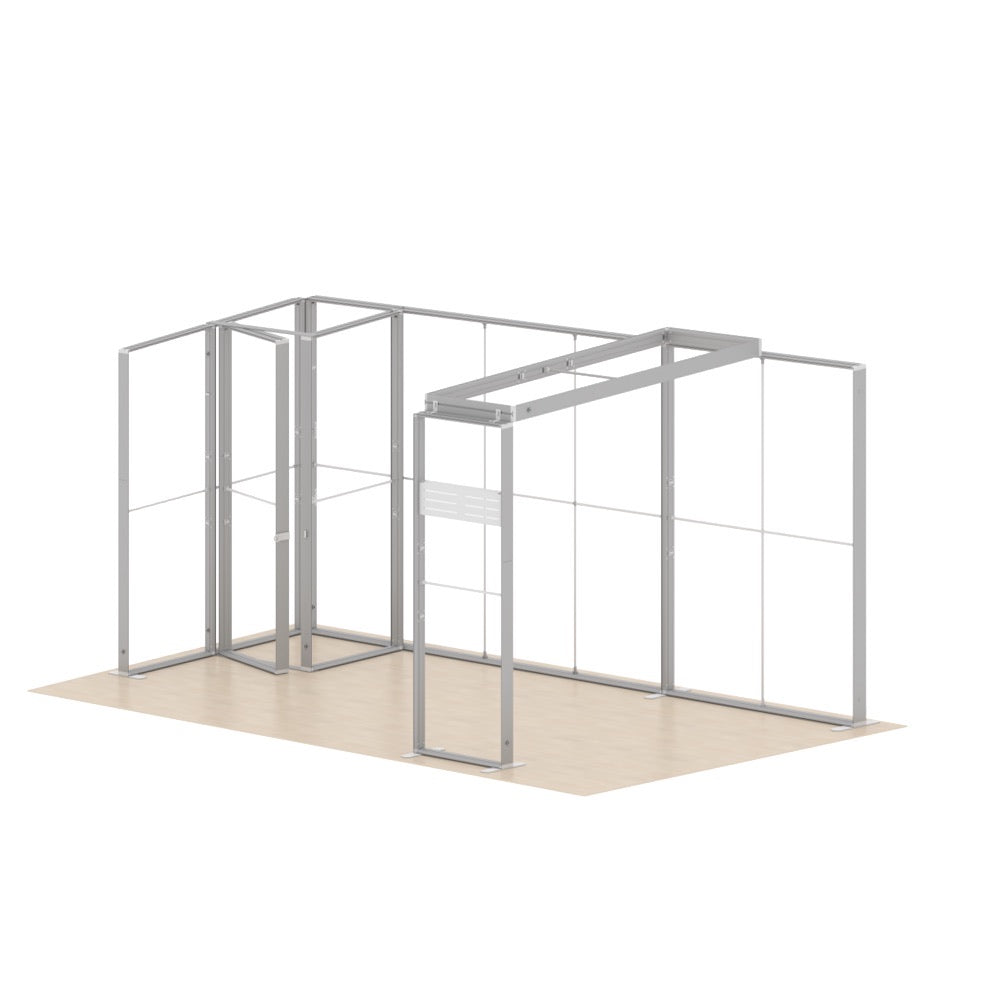 16-4EZGO_Exhibition_Modular_Lightbox_Booth_Ceiling_Arch_Kit8-6x3m