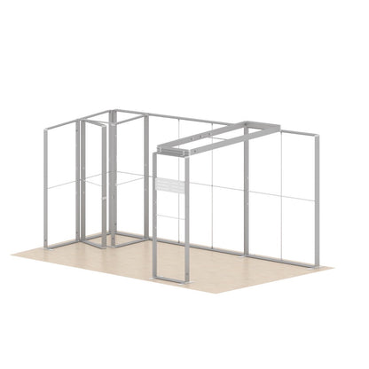 16-4EZGO_Exhibition_Modular_Lightbox_Booth_Ceiling_Arch_Kit8-6x3m