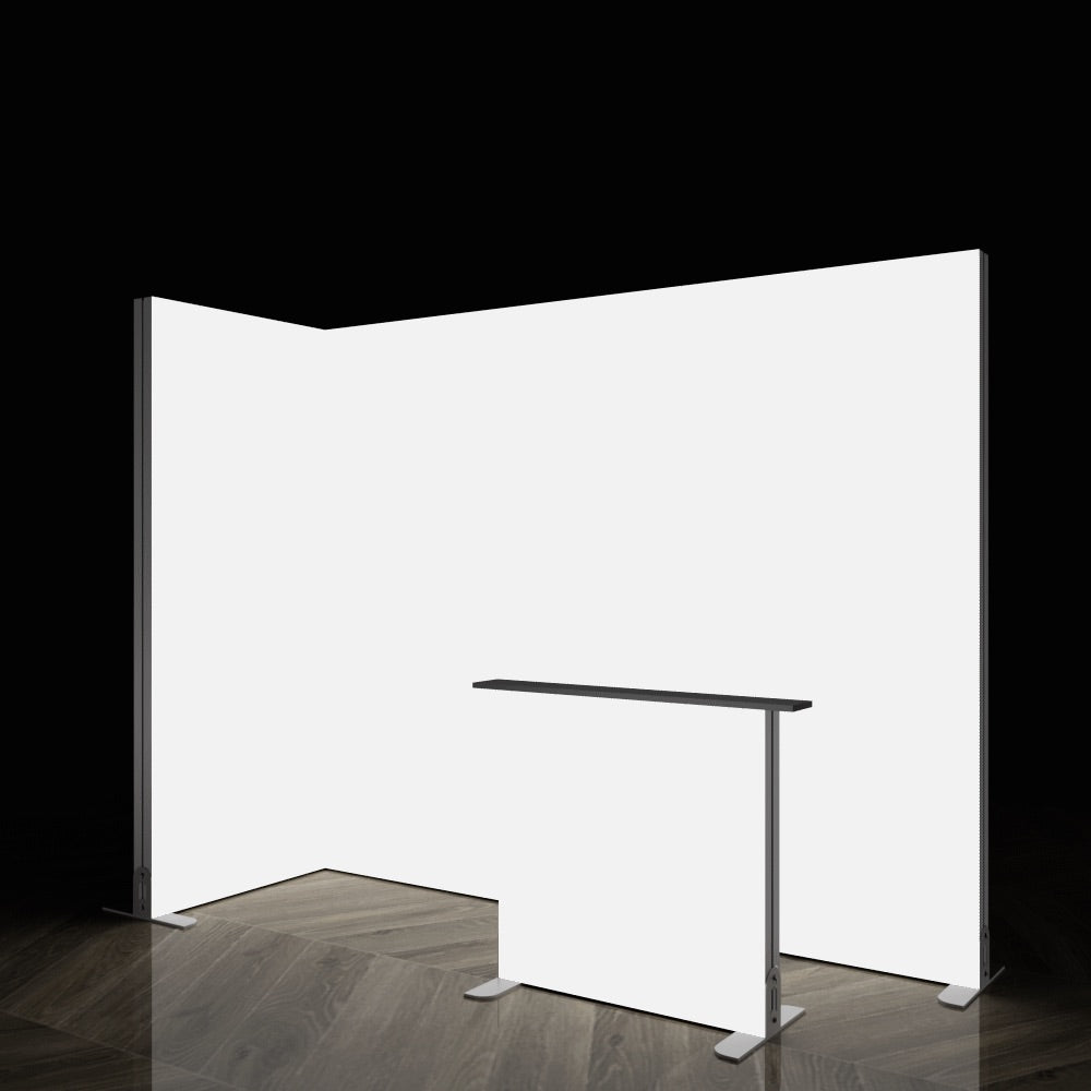 Modular Exhibition Stand LED Lightbox Ceiling Arch Display 3x1