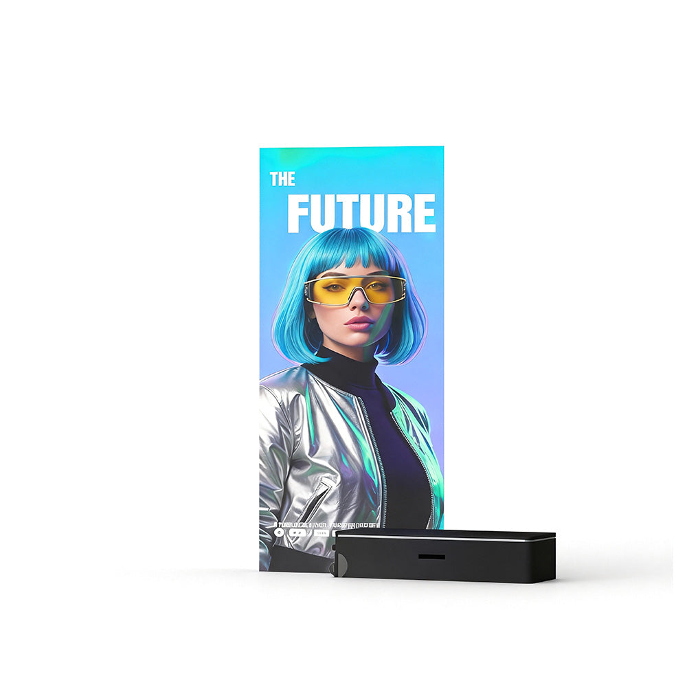 Freestanding LED Backlit Exhibition Stand Lightbox 3.3x6.5ft/1x2m