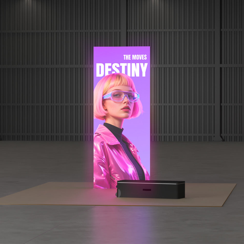 Freestanding LED Backlit Exhibition Stand Lightbox 3.3x8ft/1x2.44m