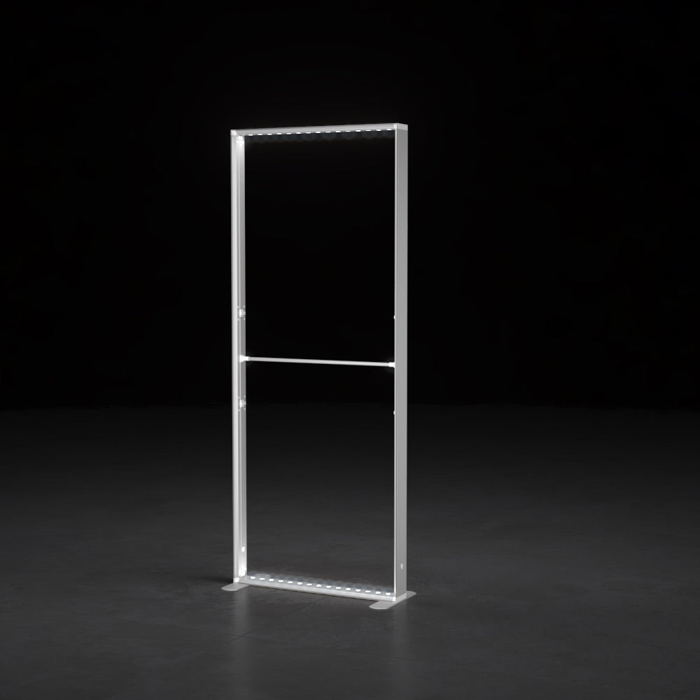 Freestanding LED Backlit Exhibition Stand Lightbox 3.3x6.5ft/1x2m