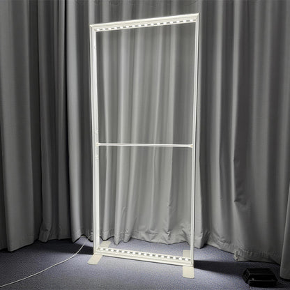 Freestanding LED Backlit Exhibition Stand Lightbox 3.3x6.5ft/1x2m