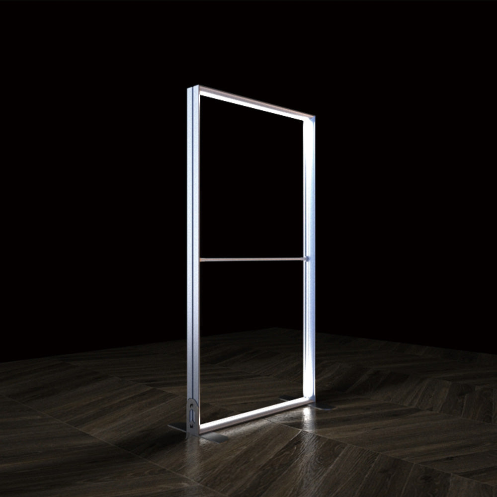 Freestanding LED Backlit Exhibition Stand Lightbox 1000 x 2000mm