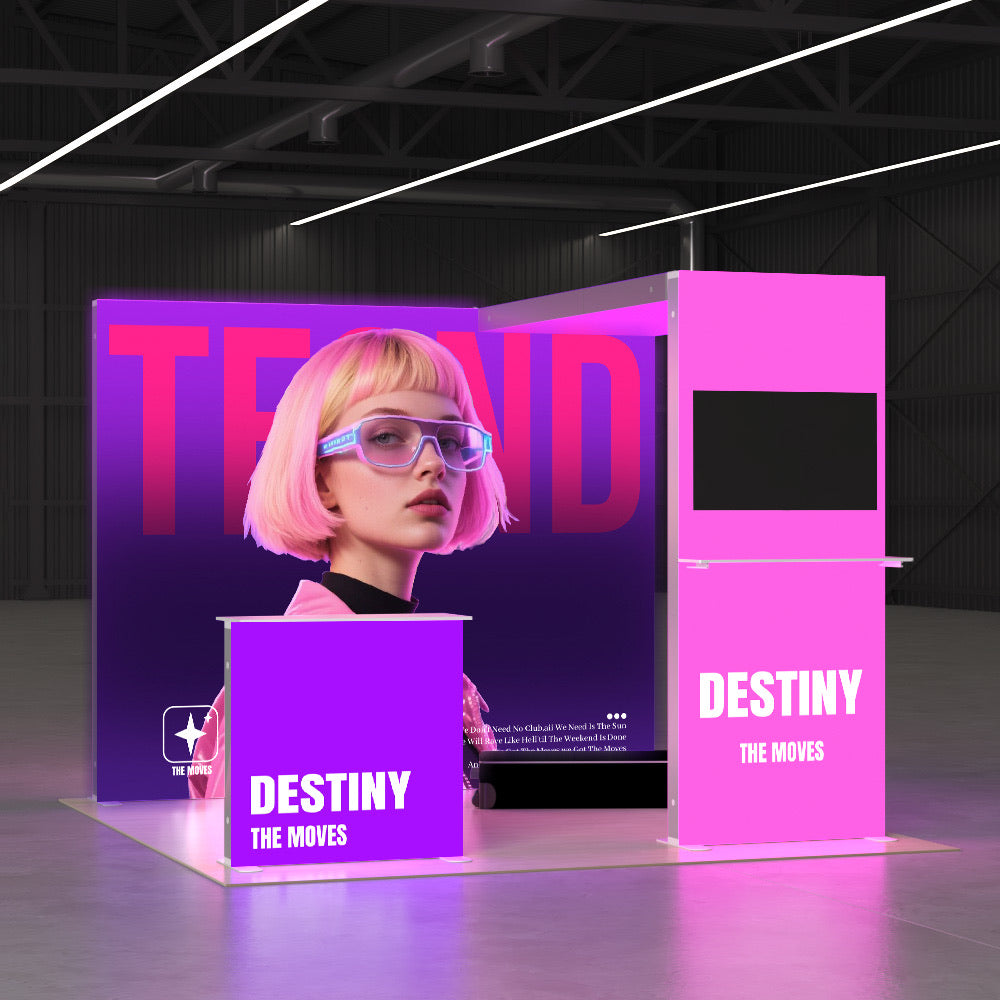 2-2EZGO_Exhibition_Modular_Lightbox_Booth_Ceiling_Arch_Kit1-3x3m