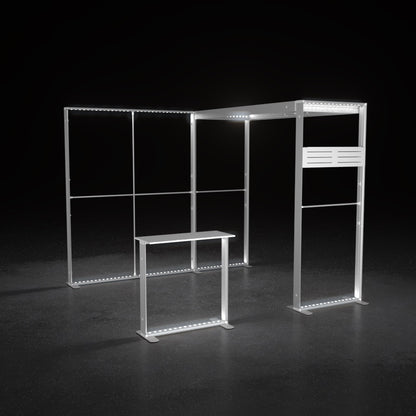 2-5EZGO_Exhibition_Modular_Lightbox_Booth_Ceiling_Arch_Kit1-3x3m