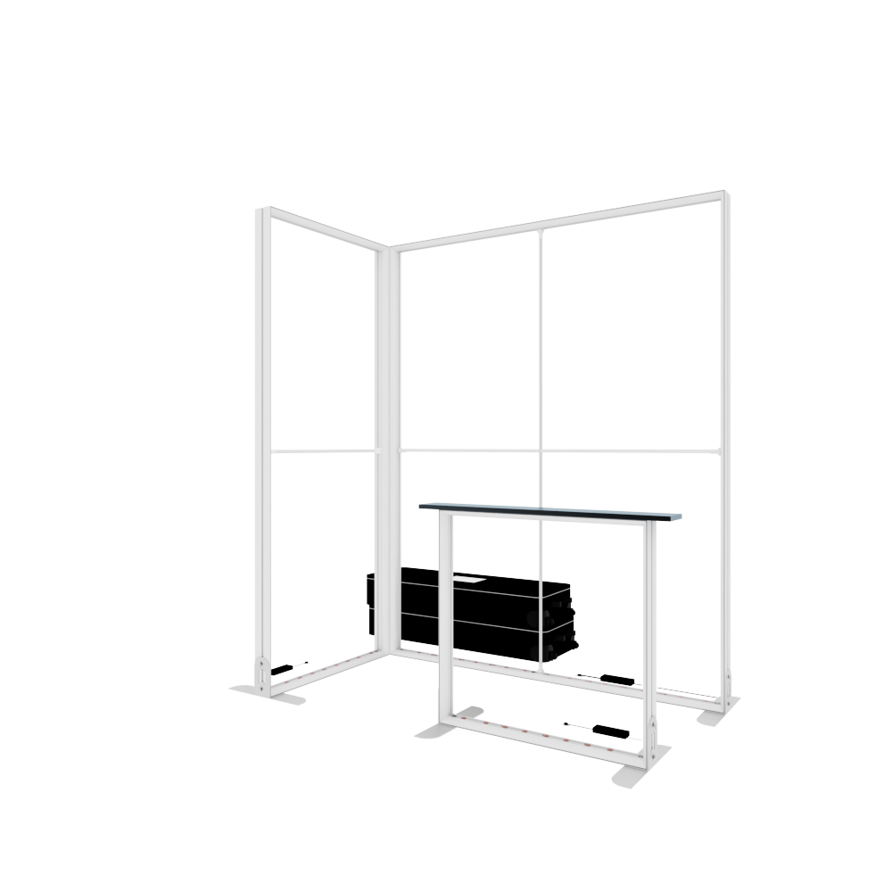 Modular Exhibition Stand LED Lightbox Ceiling Arch Display 1x2 (Copy)