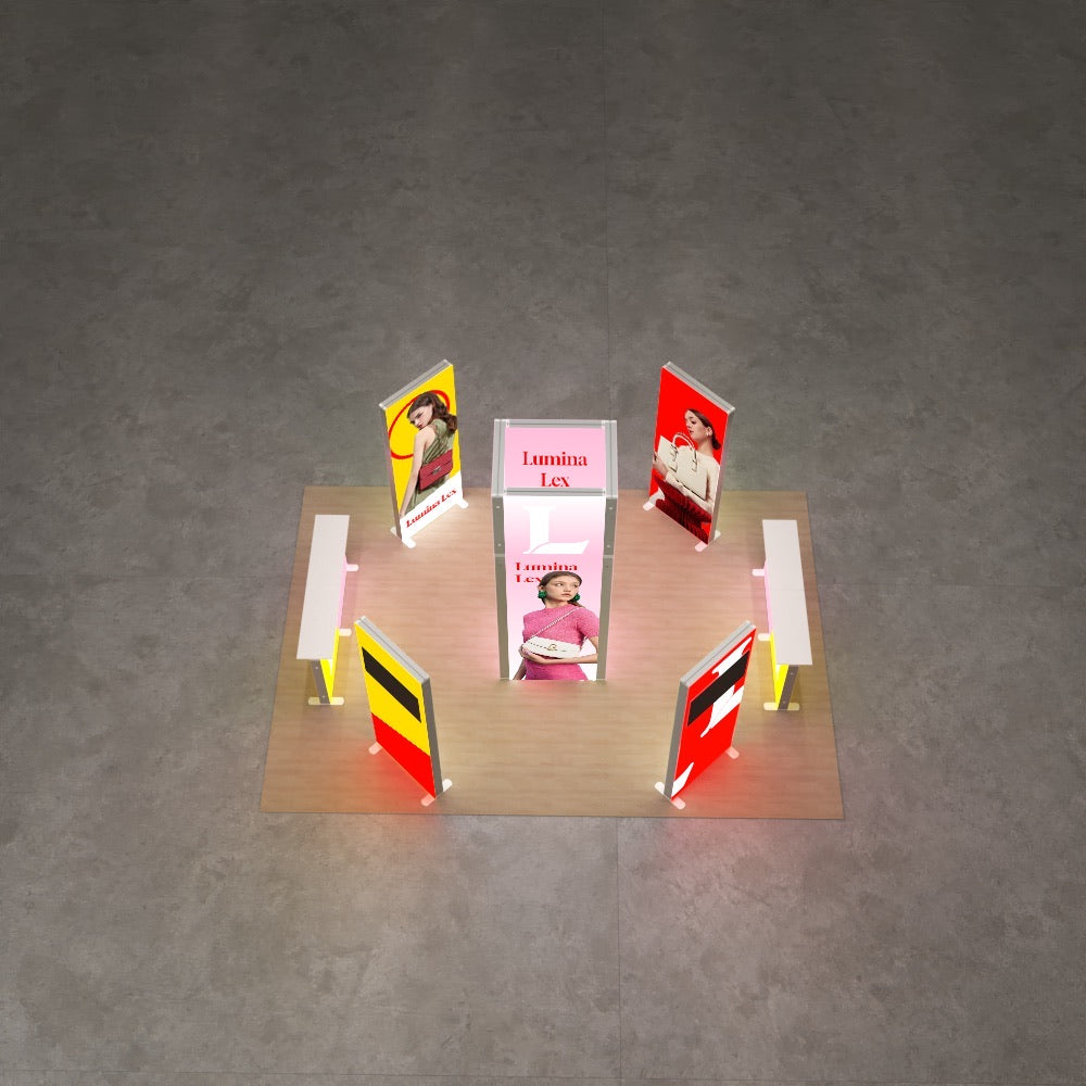 23-4EZGO_Modular_Lightbox_Freestanding_Fabric_Exhibition_Booth7-6x6m