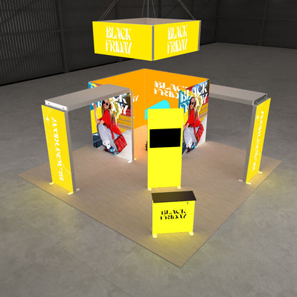 27-4EZGO_Exhibition_Stand_Led_Lightbox_Ceiling_Arch_Kit10-6x6m