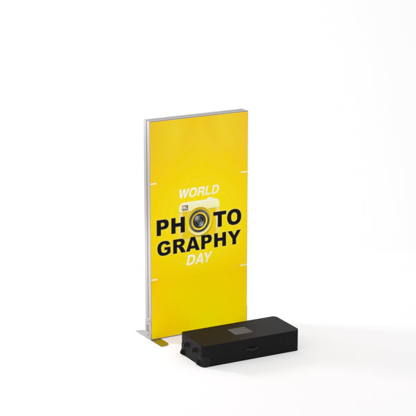 Freestanding LED Backlit Exhibition Stand Lightbox 1000 x 2000mm