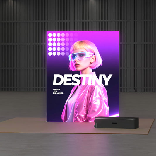 Freestanding LED Backlit Exhibition Stand Lightbox 6.5x8ft/2x2.44m