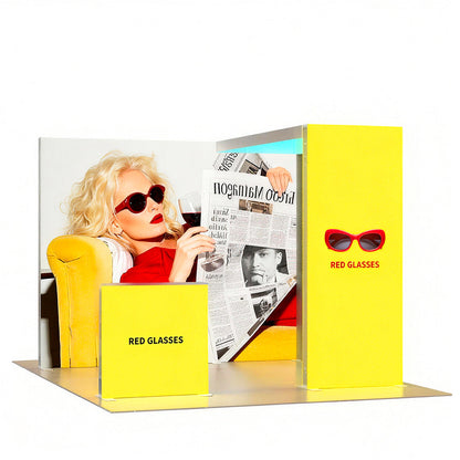 3-1EZGO_Exhibition_Modular_Lightbox_Booth_Ceiling_Arch_Kit2-3x3m