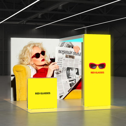 3-2EZGO_Exhibition_Modular_Lightbox_Booth_Ceiling_Arch_Kit2-3x3m