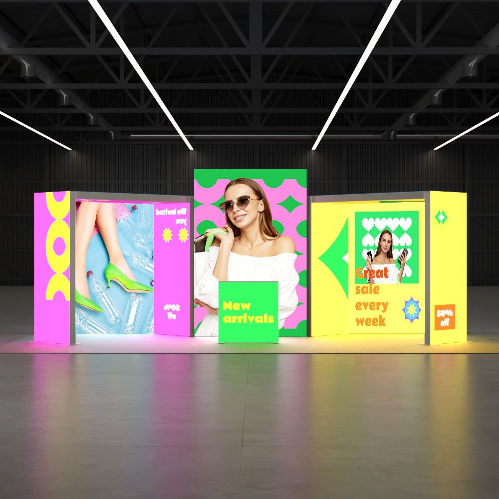 34-2EZGO_Exhibition_Modular_Lightbox_Booth_Ceiling_Arch_Kit15-8x3m