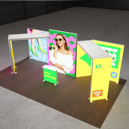 34-3EZGO_Exhibition_Modular_Lightbox_Booth_Ceiling_Arch_Kit15-8x3m
