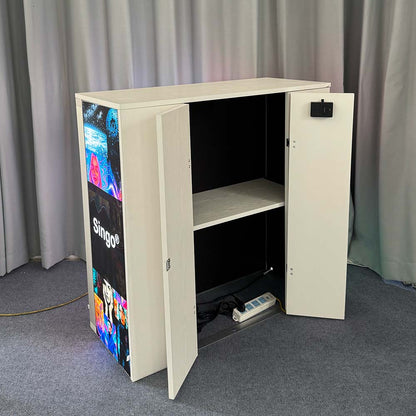 SINGO® 3 Sides Backlit Counter with Locking Storage 3.3ft/1m