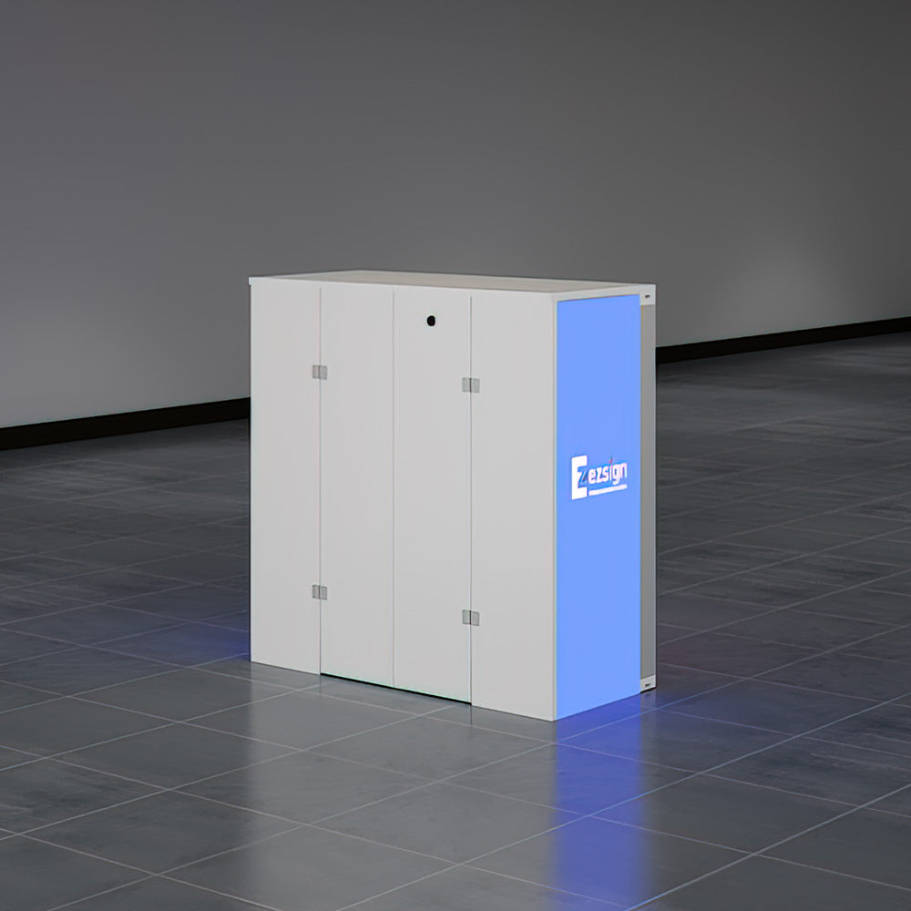 SINGO® 3 Sides Backlit Counter with Locking Storage 3.3ft/1m