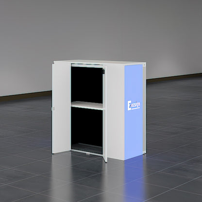SINGO® 3 Sides Backlit Counter with Locking Storage 3.3ft/1m