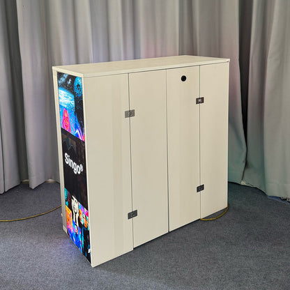 SINGO® 3 Sides Backlit Counter with Locking Storage 3.3ft/1m