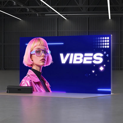 Freestanding LED Backlit Exhibition Stand Lightbox 13x8ft/4x2.44mm