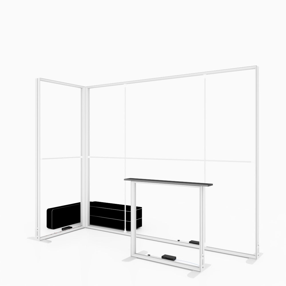 Modular Exhibition Stand LED Lightbox Ceiling Arch Display 3x1