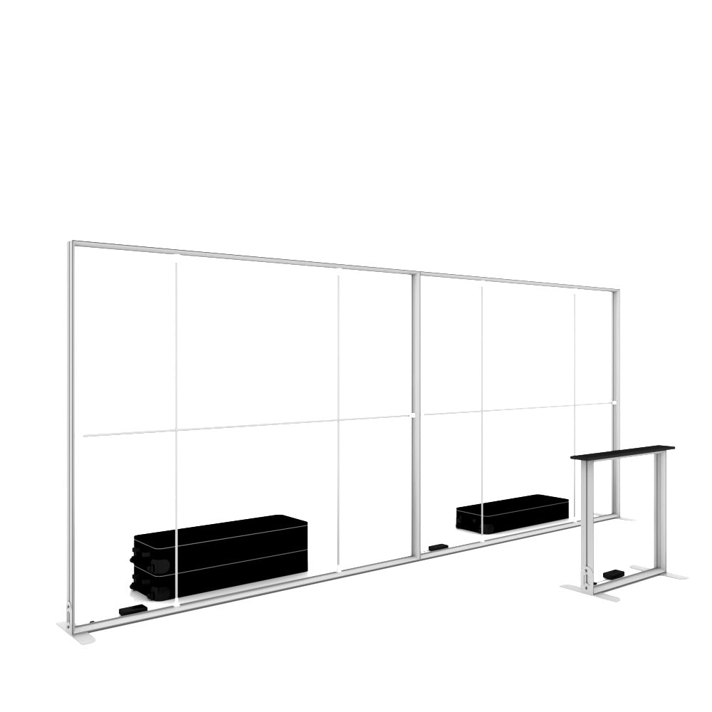 Freestanding LED Backlit Exhibition Stand Lightbox 6000 x 2500mm