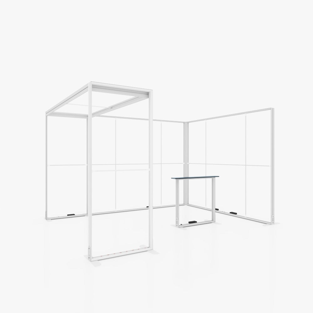 Modular Exhibition Stand LED Lightbox Ceiling Arch Display 4x3