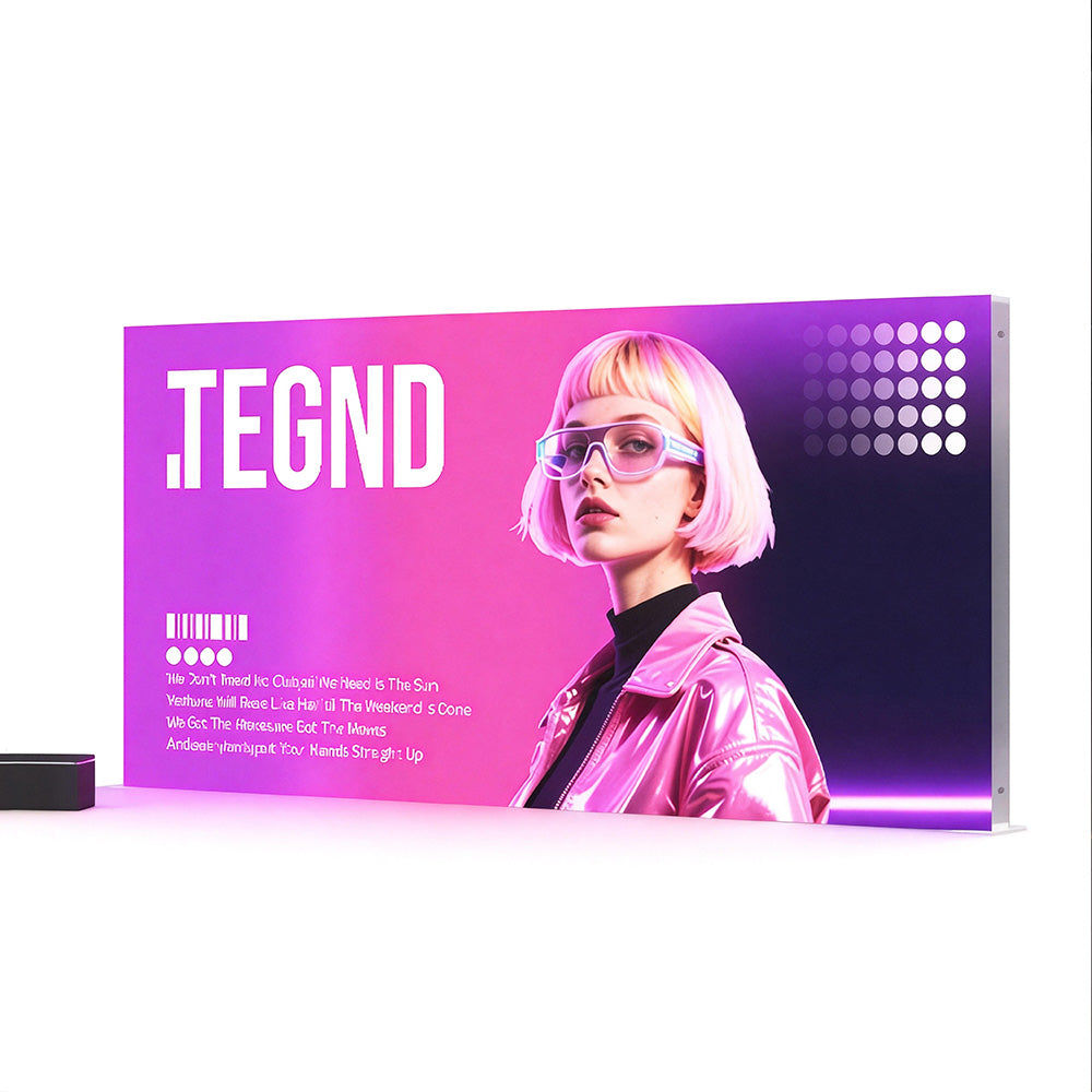 Freestanding LED Backlit Exhibition Stand Lightbox 16.4x8ft/5x2.44m