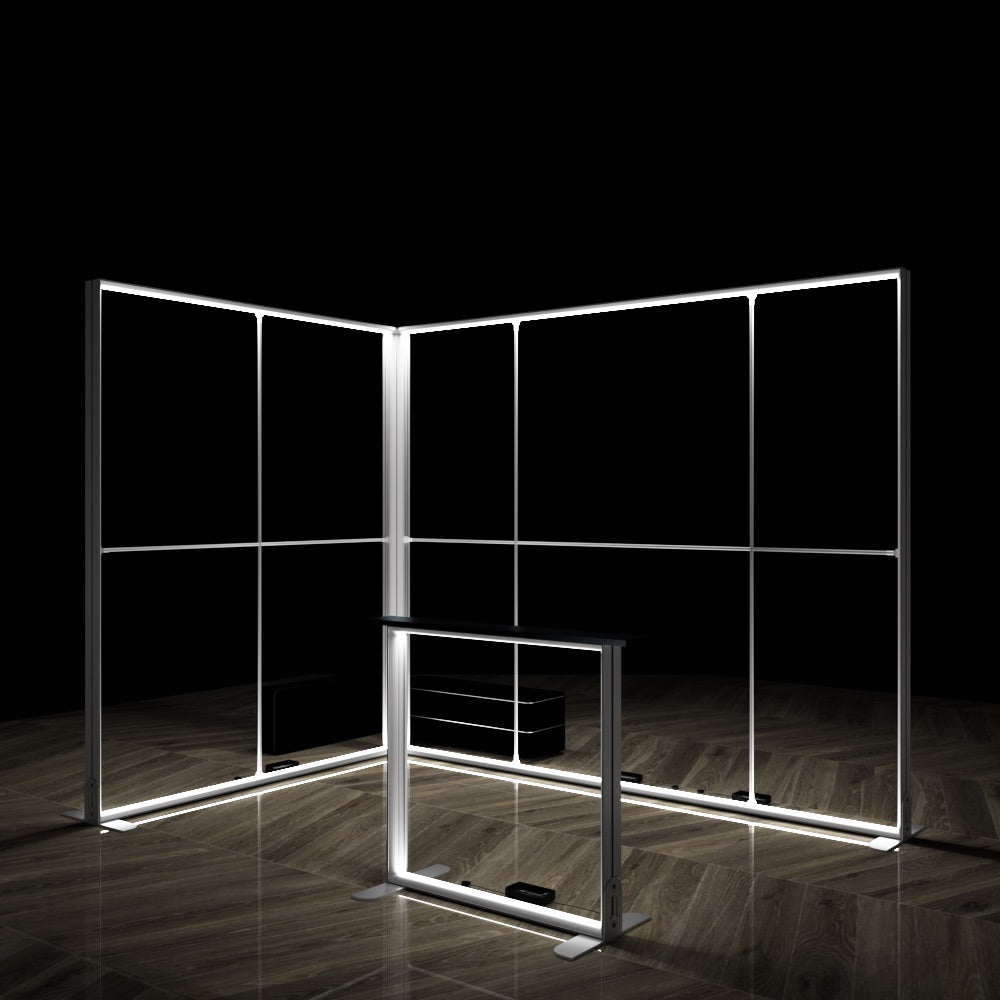 Modular Exhibition Stand LED Lightbox Ceiling Arch Display 3x2