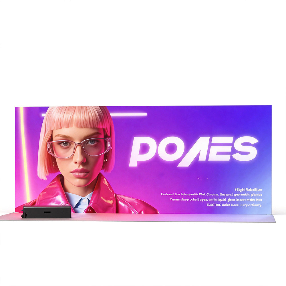 Freestanding LED Backlit Exhibition Stand Lightbox 20x8ft/6x2.44m