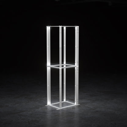 Freestanding LED Exhibition Lightbox Tower 3.3x3.3x14.8ft (1x1x4.5m)