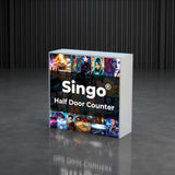 SINGO® Half Door Backlit Counter with Locking Storage 3.3ft/1m