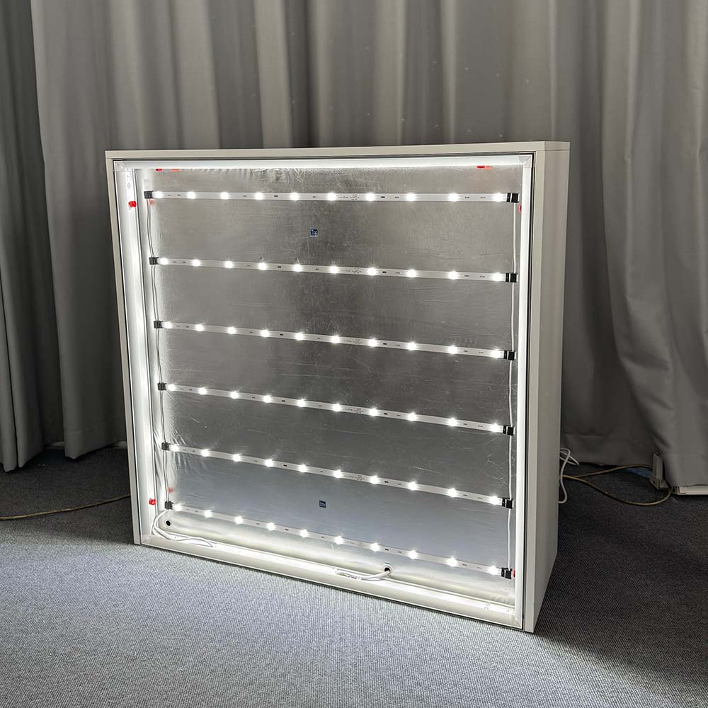 SINGO® Half Door Backlit Counter with Locking Storage 3.3ft/1m