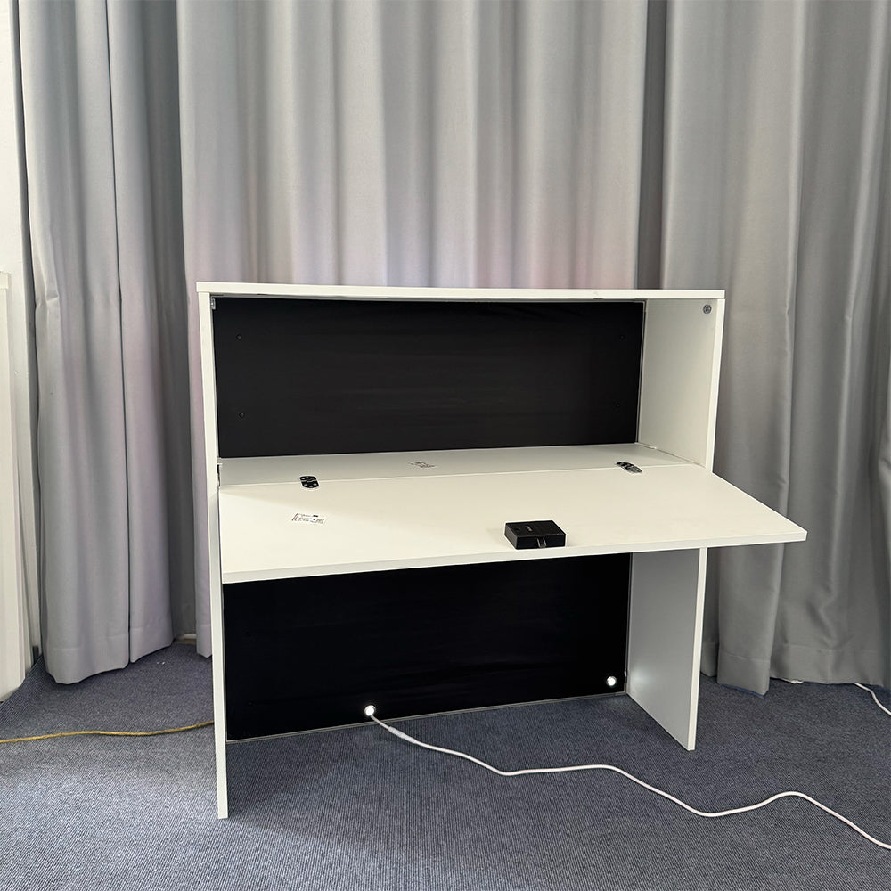 SINGO® Half Door Backlit Counter with Locking Storage 3.3ft/1m
