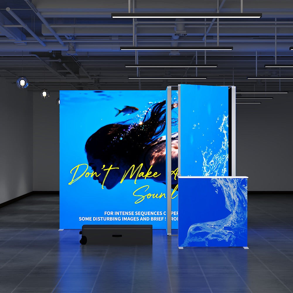 SINGO®  LED Curtain Backlit Exhibition Lightbox Storage Kit1-10x10ft/3x3m