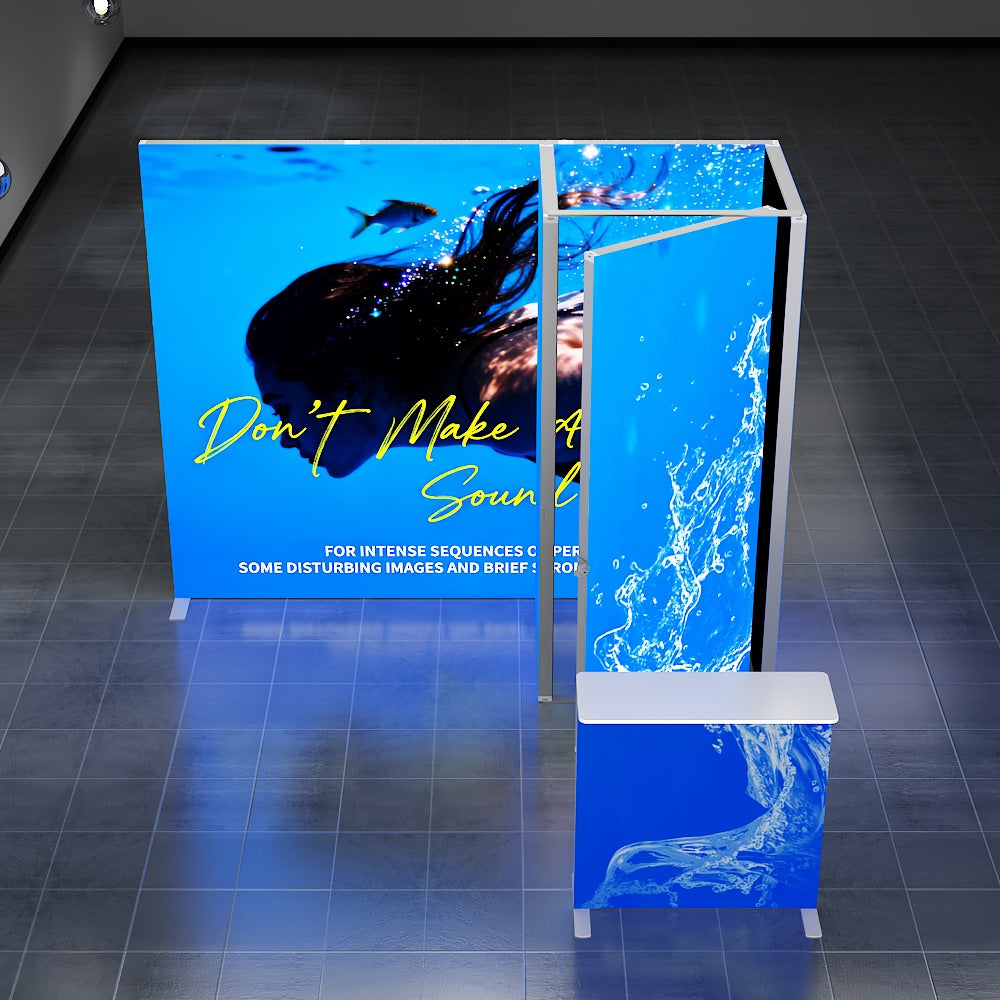 SINGO®  LED Curtain Backlit Exhibition Lightbox Storage Kit1-10x10ft/3x3m