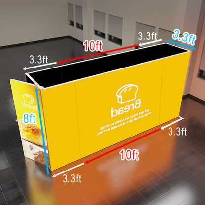 SINGO@  LED Curtain Backlit Exhibition Lightbox Storage Kit4-20x10ft/6x3m