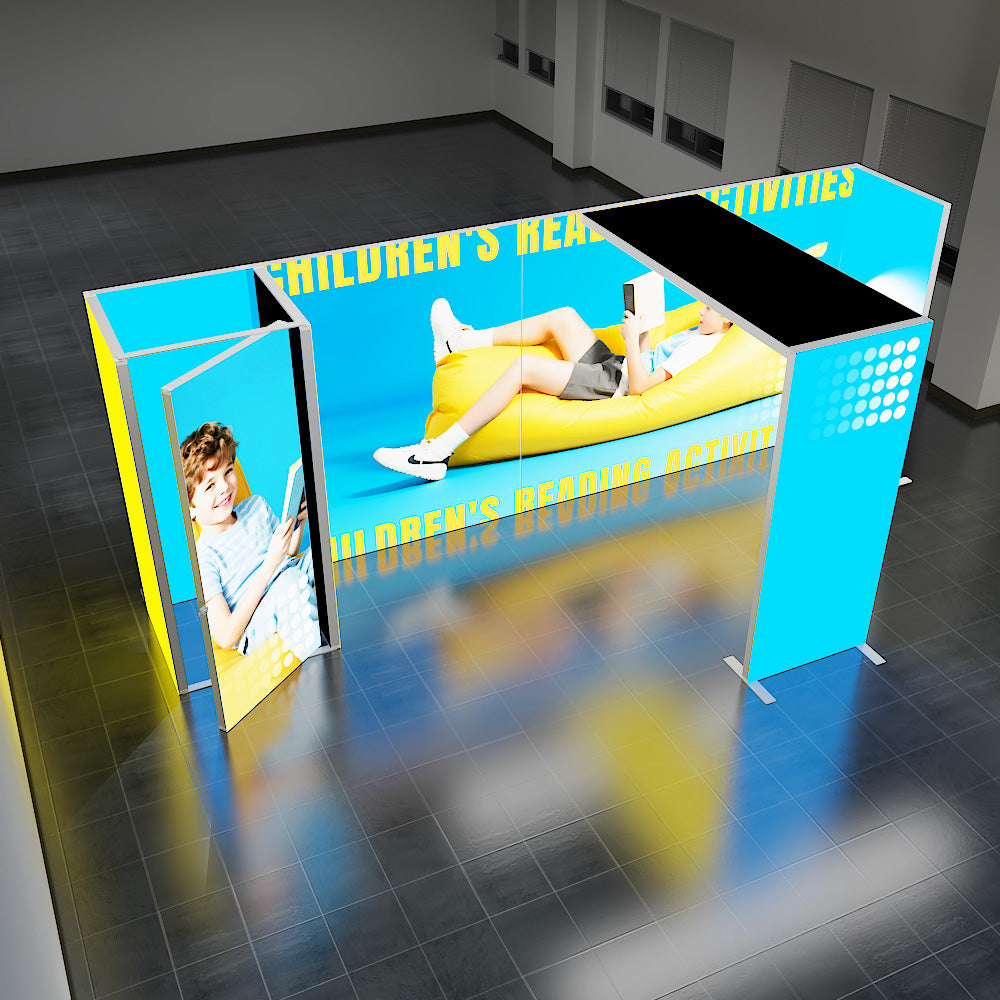 SINGO®  LED Curtain Backlit Exhibition Lightbox Storage Kit5-20x10ft/6x3m
