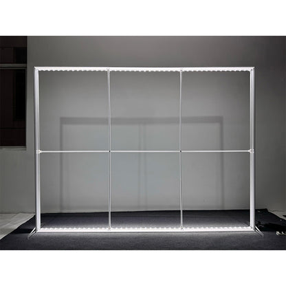 Freestanding LED Backlit Exhibition Stand Lightbox 3000 x 2500mm