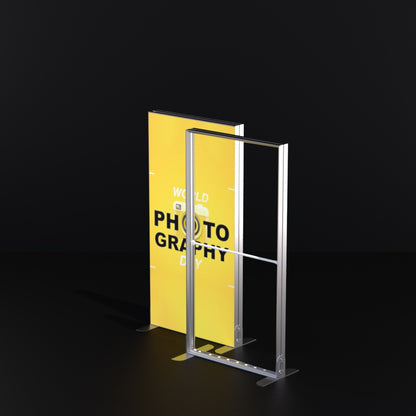 Freestanding LED Backlit Exhibition Stand Lightbox 1000 x 2000mm